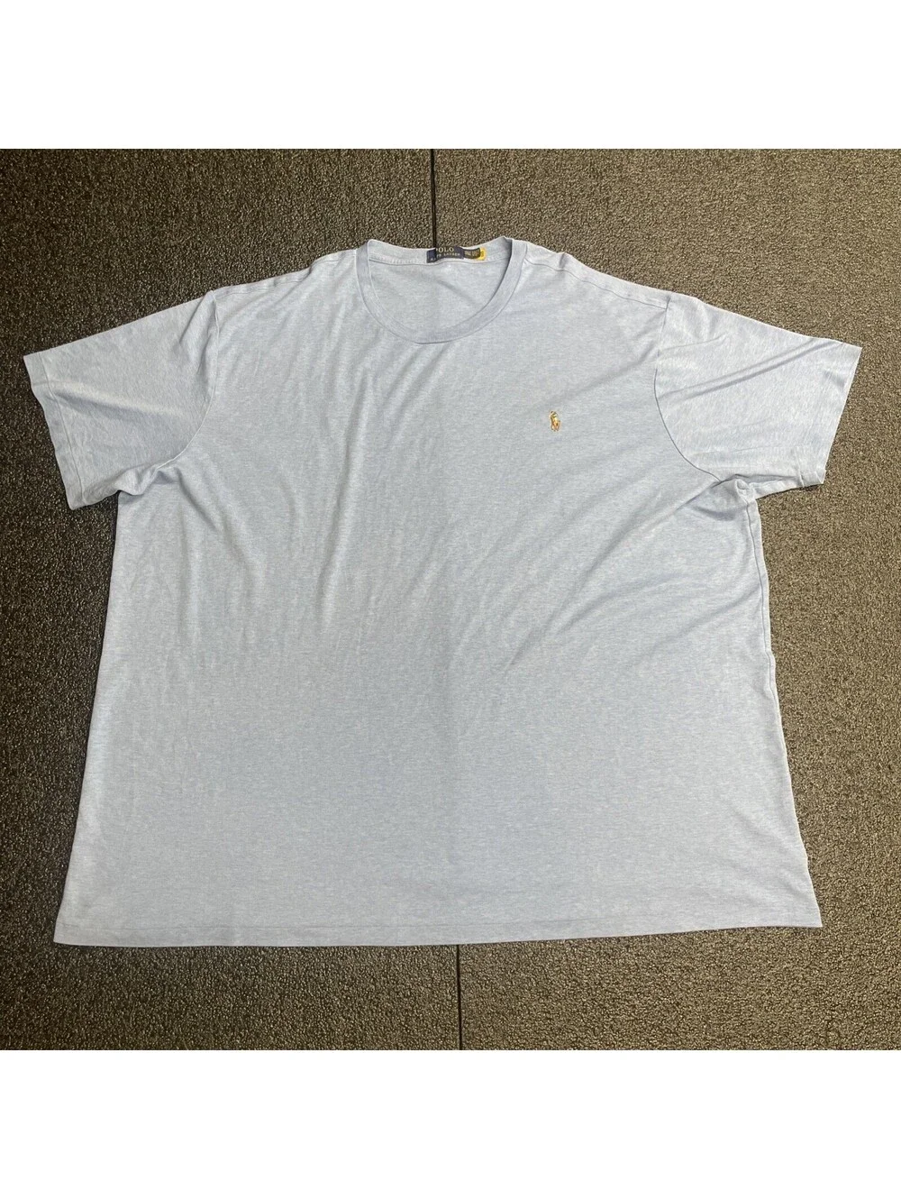 Polo Ralph Lauren T-shirt Men's 4XLT Blue Short Sleeve Stretch Casual Cotton
